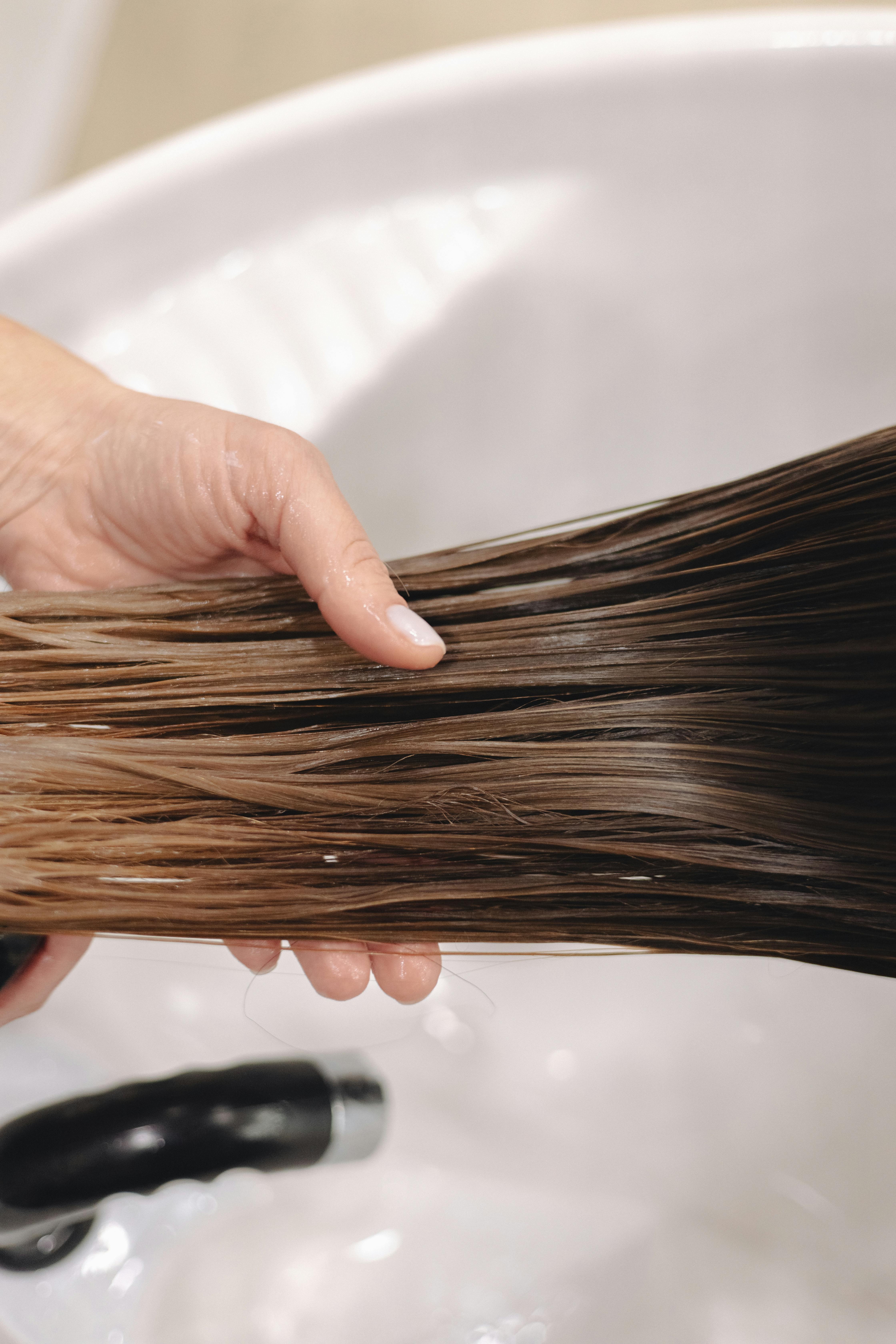 Color treated bleached hair